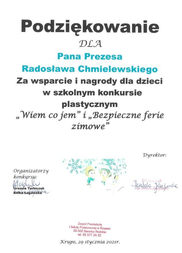 Podzikowania 